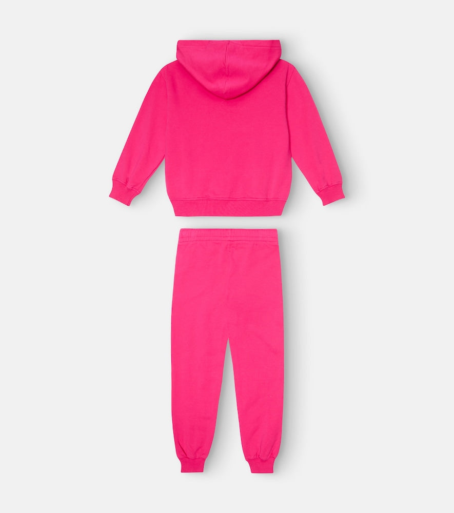 Cotton-blend hoodie and sweatpants set