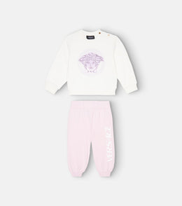 Baby Medusa cotton-blend and sweatshirt and sweatpants set