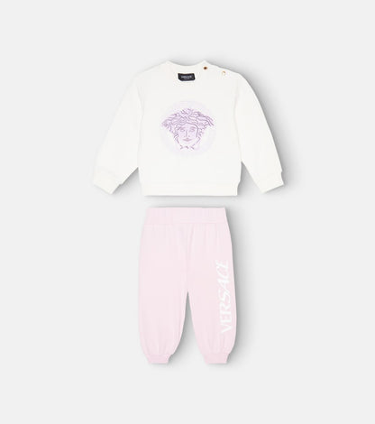Baby Medusa cotton-blend and sweatshirt and sweatpants set