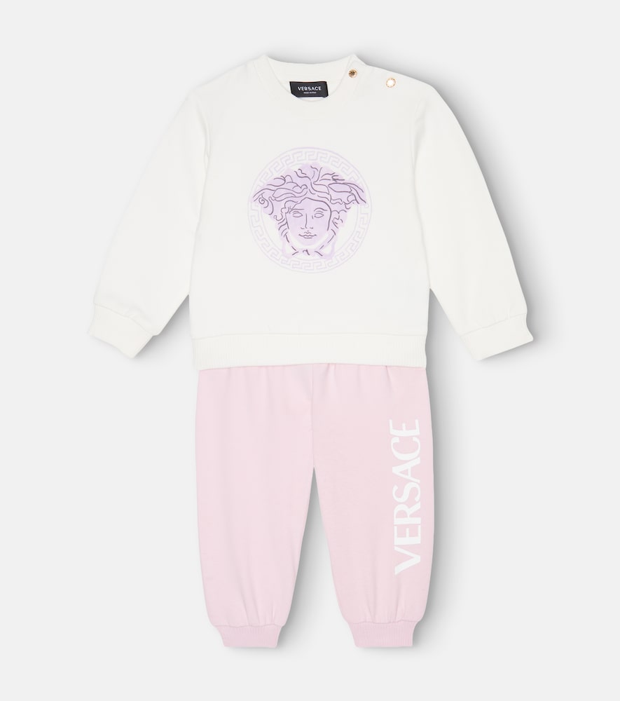 Baby Medusa cotton-blend and sweatshirt and sweatpants set