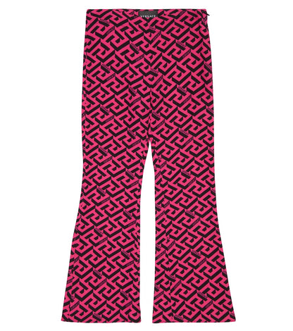 Greca printed cady pants