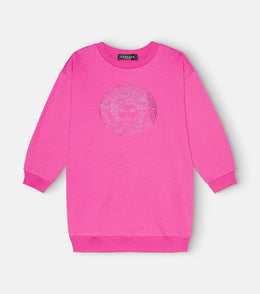 Medusa cotton sweatshirt dress