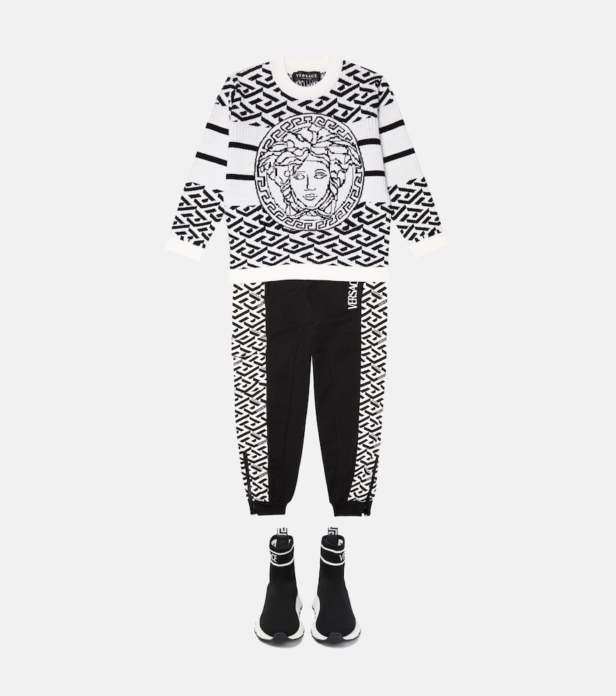 La Greca cotton jersey sweatpants