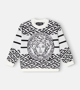 Medusa intarsia wool sweater
