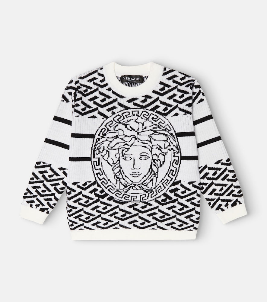Medusa intarsia wool sweater
