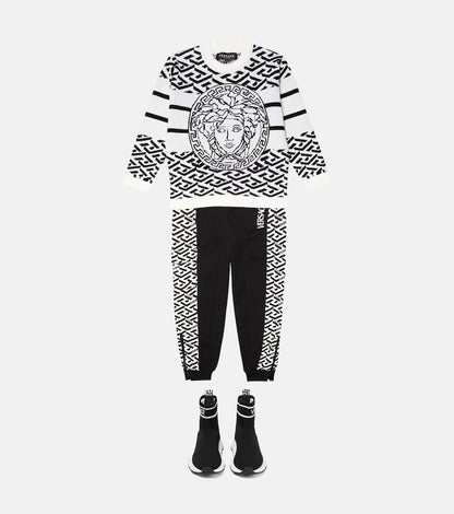 Medusa intarsia wool sweater