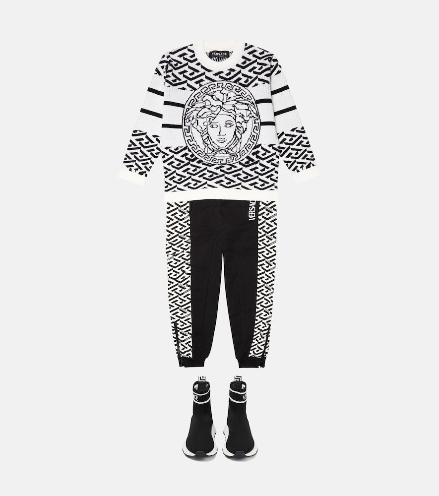Medusa intarsia wool sweater