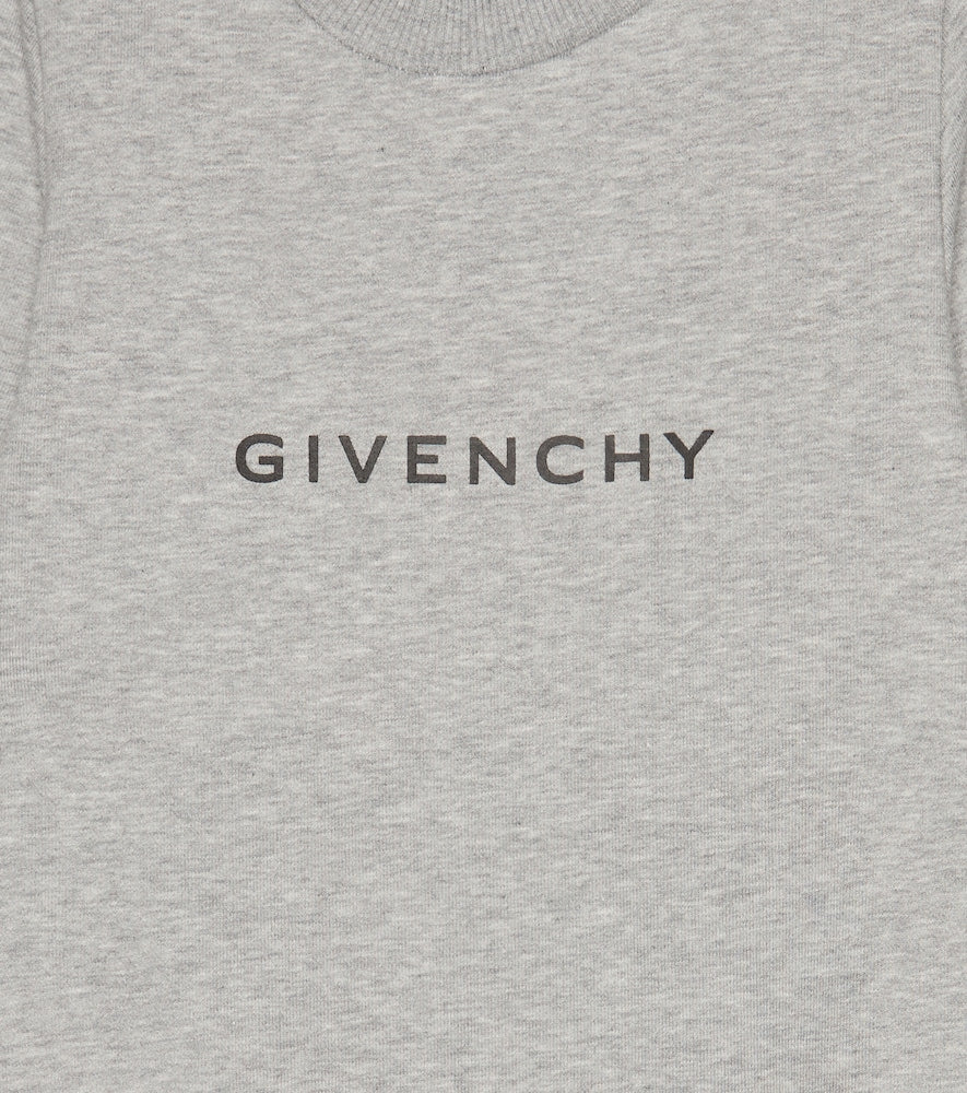 Logo jersey sweatshirt dress
