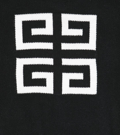 Logo wool and cashmere hoodie