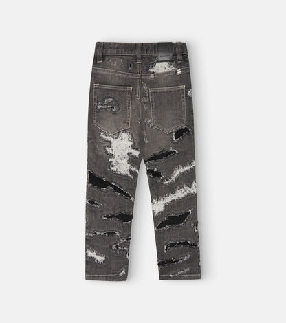 Distressed jeans