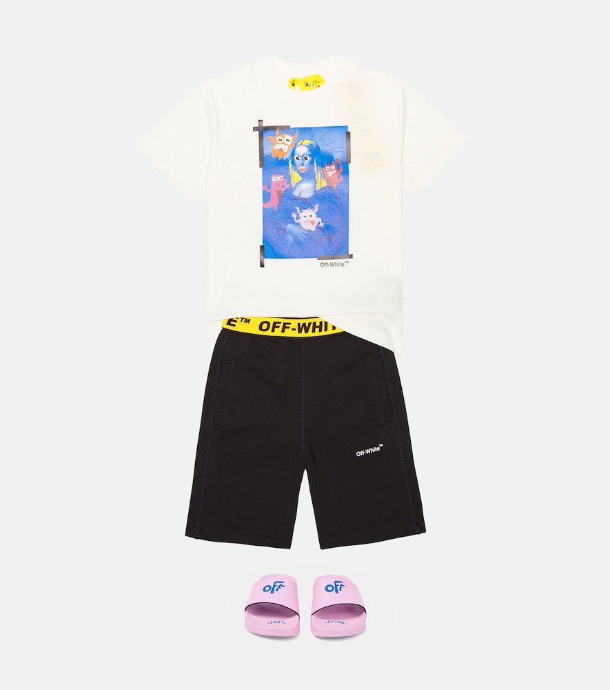 Logo cotton jersey shorts