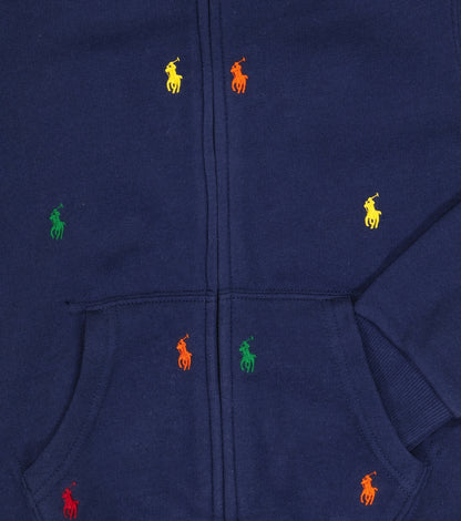 Embroidered jersey hoodie