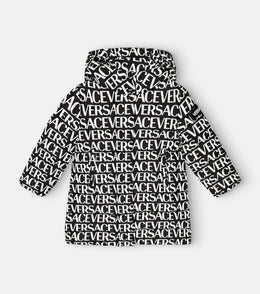 Logo printed down jacket