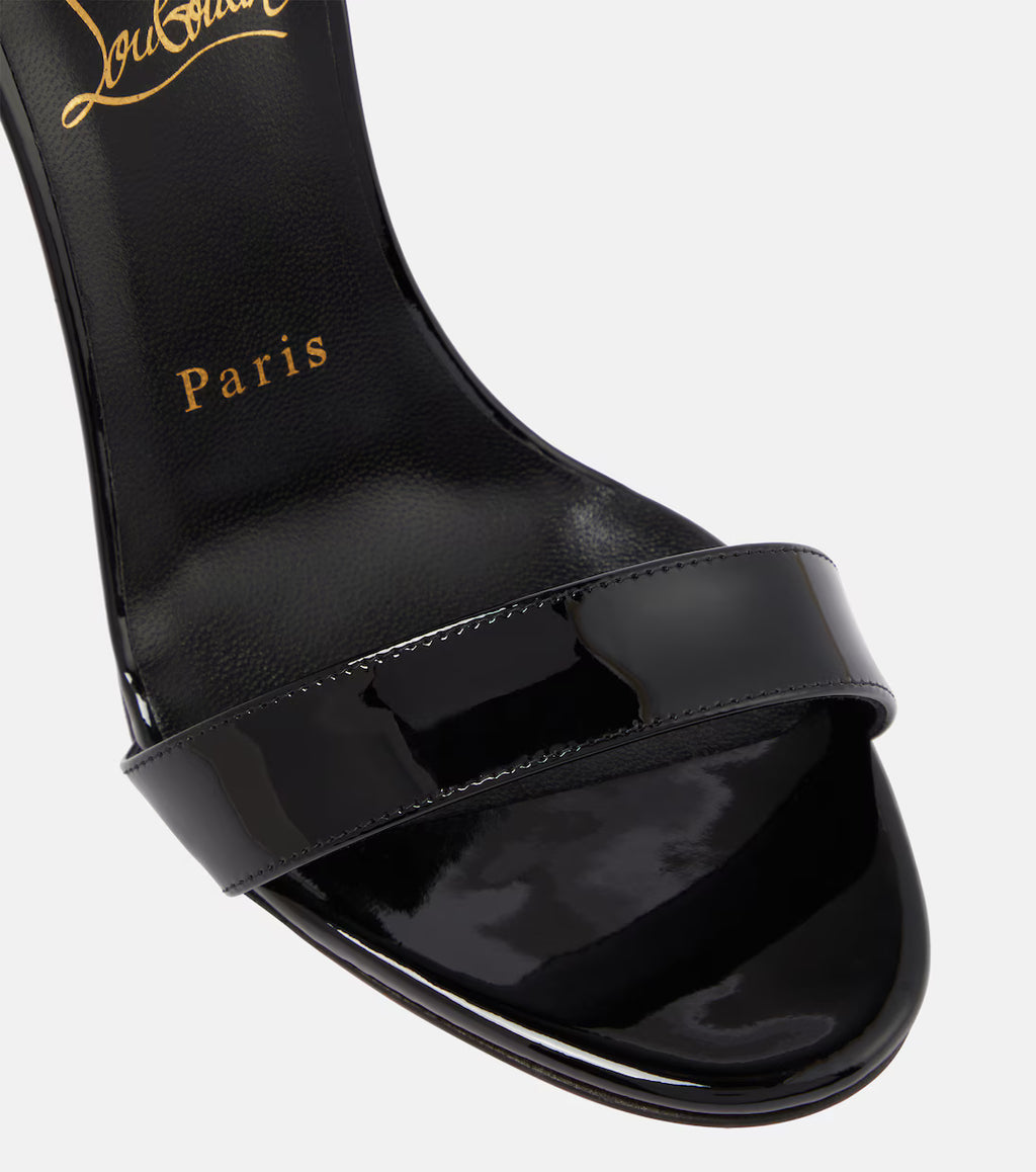 Lipqueen 100 patent leather sandals