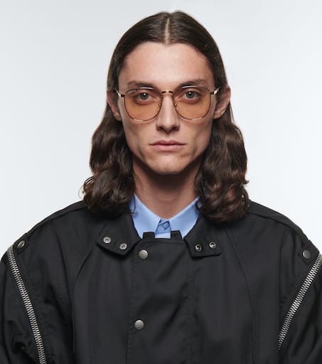 Square metal glasses