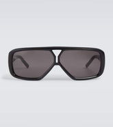 Rectangular acetate sunglasses