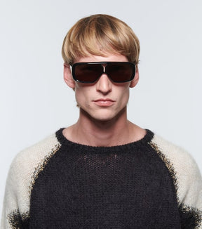 Rectangular acetate sunglasses