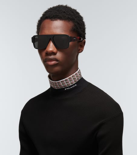 Square acetate sunglasses