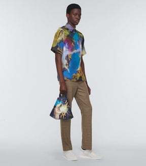 x Howl's Moving Castle checked high-rise wool pants