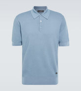 Cotton-blend polo shirt