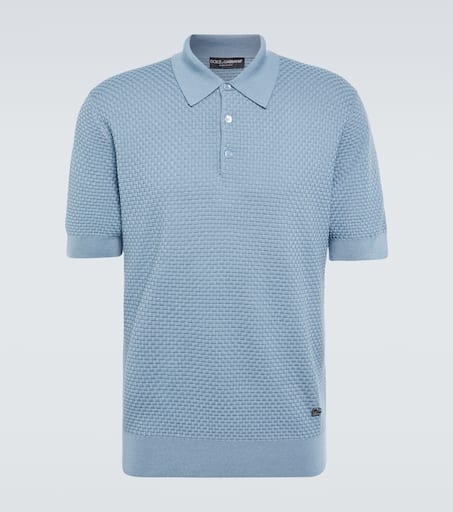 Cotton-blend polo shirt