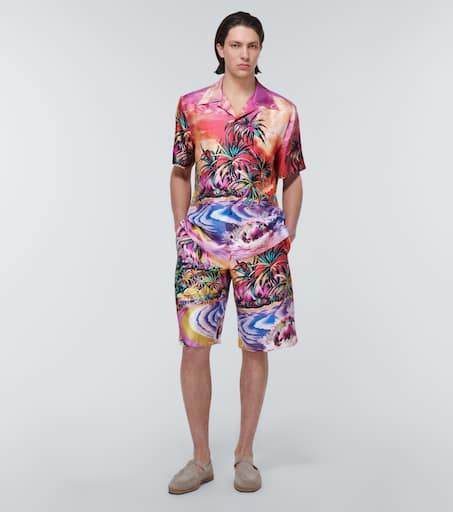 Printed silk shirt