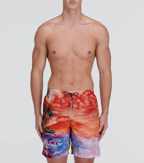 Printed swim shorts