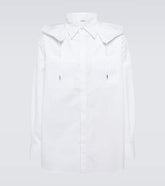 Hooded cotton shirt