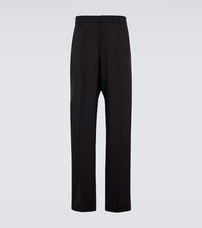 Mid-rise virgin wool pants