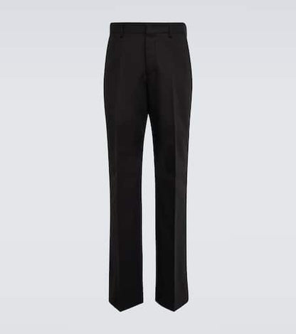 Cotton straight pants