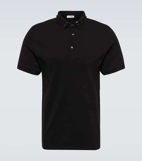 Rockstud cotton polo shirt