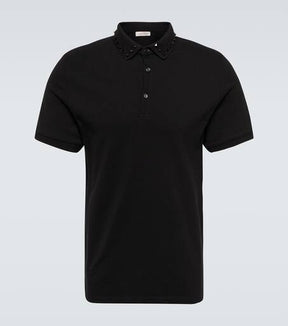 Rockstud cotton polo shirt