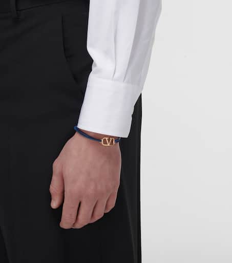 VLogo Signature leather bracelet