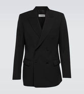 Double-breasted wool blazer