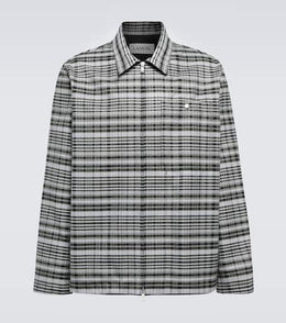 Cotton and wool jacket