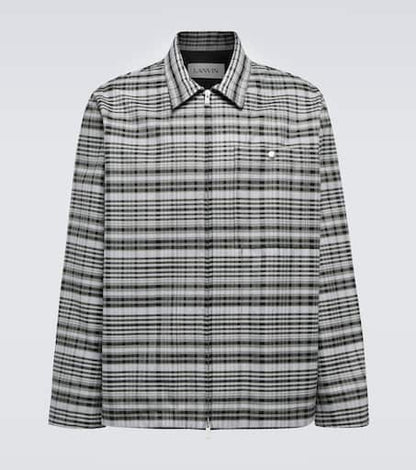 Cotton and wool jacket