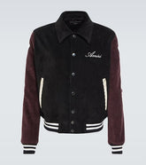 Corduroy varsity jacket