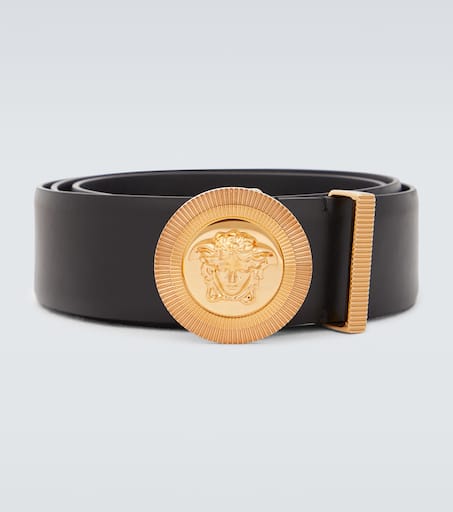 Medusa Biggie leather belt