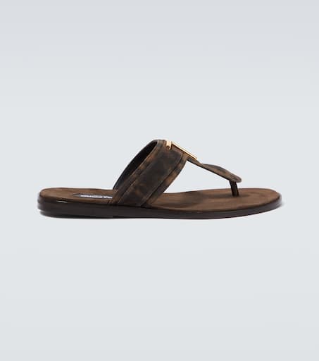 Brighton cheetah-print suede sandals