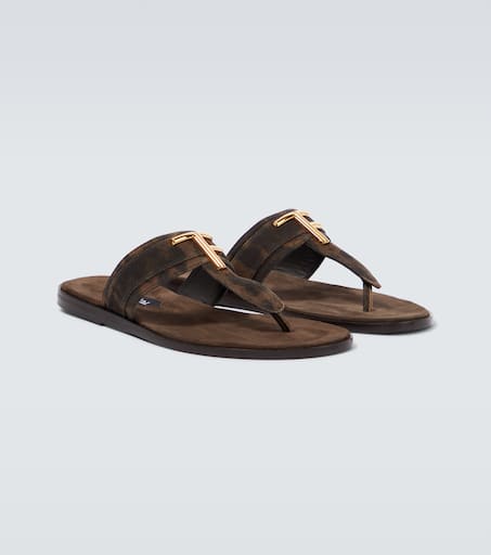 Brighton cheetah-print suede sandals