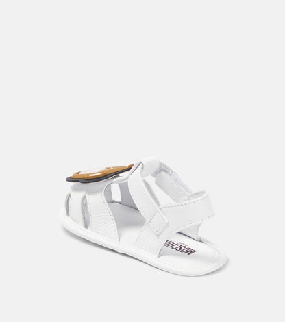 Baby Teddy Bear leather sandals