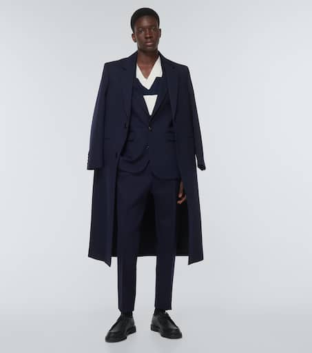 Straight wool pants
