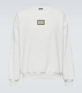 Embellished cotton terry sweatshirt
