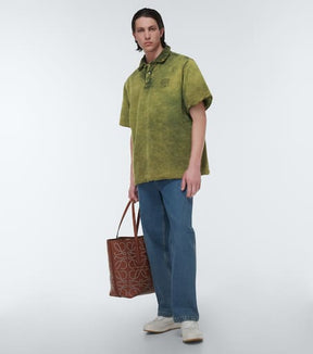 Padded cotton jersey polo shirt