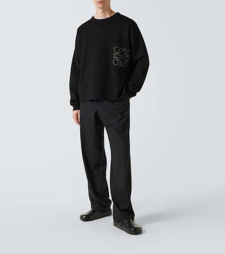 Anagram cotton-blend sweatshirt