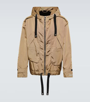 Hooded nylon jacket