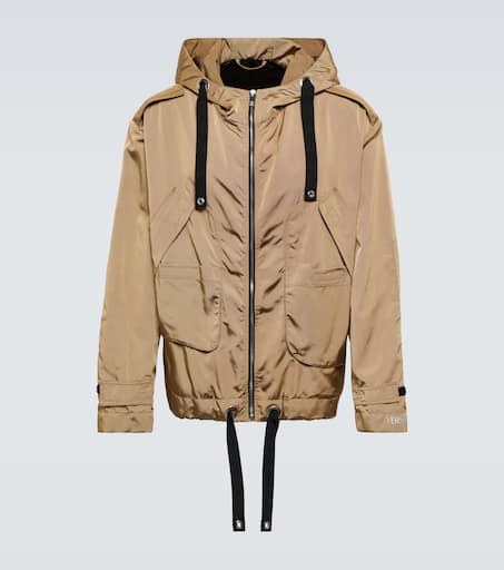 Hooded nylon jacket