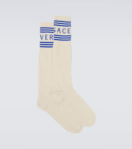 Logo cotton-blend socks