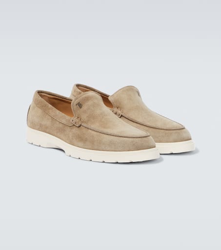 Slip-on suede loafers