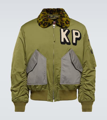 Logo bomber jacket